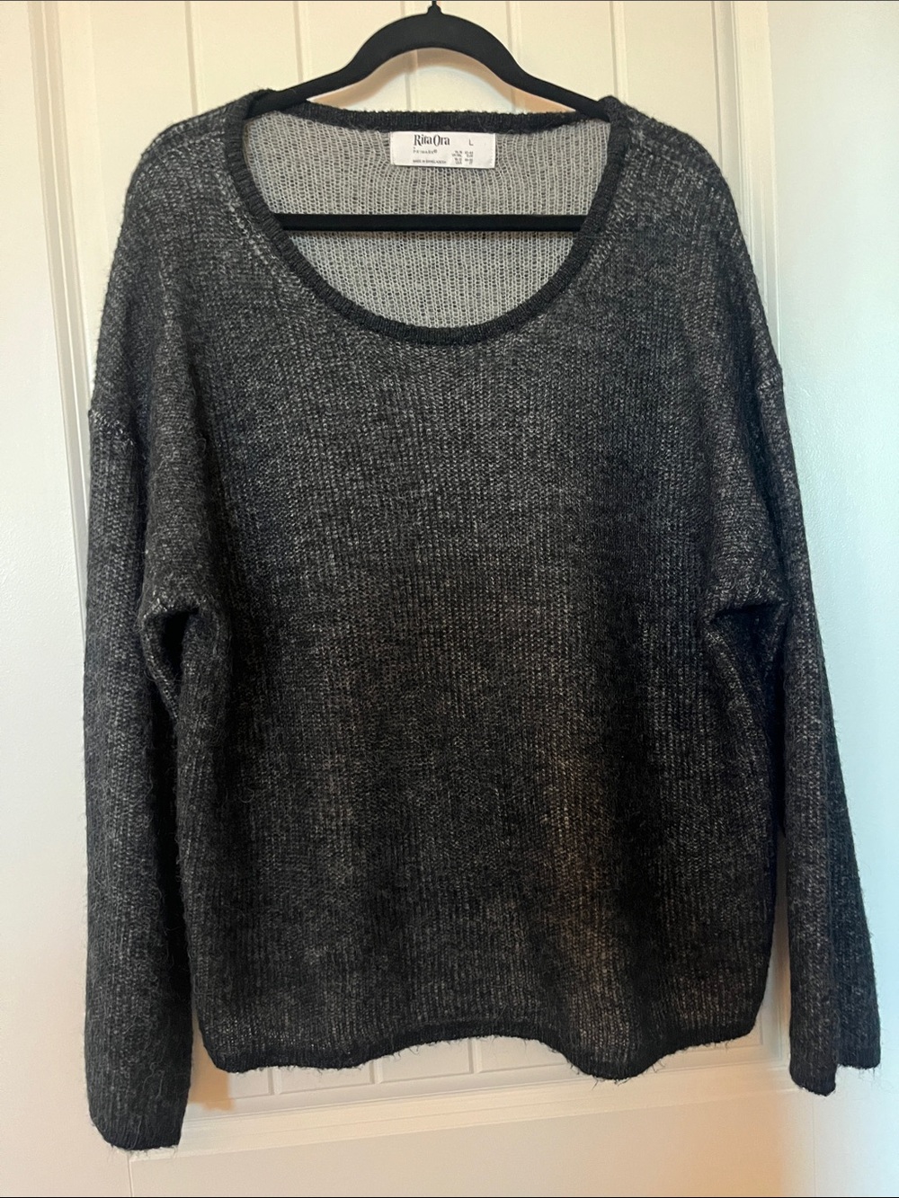 Rita Ora for Primark Dark Charcoal Scoop Neck Knit Sweater